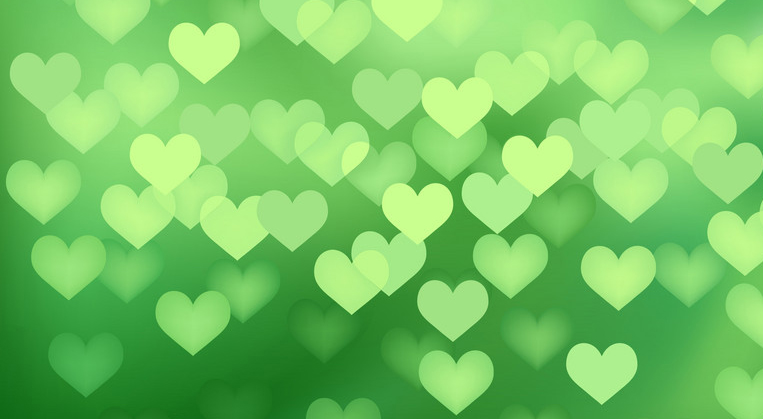 corazones verdes